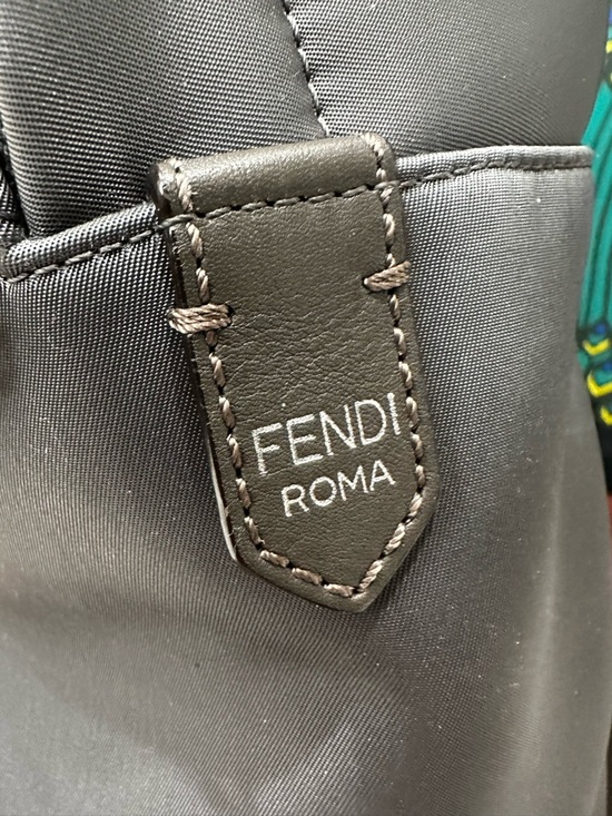 Fendi Bag Bugs Monster Eyes Mohawk Fur Nylon Backpack – Karl Lagerfeld Era (C1) - Picture 14 of 15